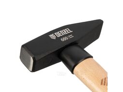Молоток слесарный, 600 г, кованый квадратный боек, буковая рукоятка Denzel 10431