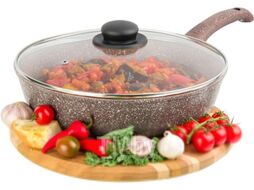 Сковорода Elan Gallery Гармония вкуса / 120422 (коричневый мрамор)