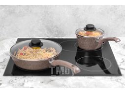 Сковорода Elan Gallery Гармония вкуса / 120422 (коричневый мрамор)