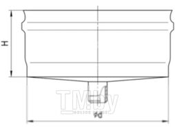 Заглушка дымохода Ferrum Ф120 / f1604 (430/0.5мм)