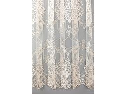 Гардина LEGRAND Элиза 500x260 / 58 086 182 (белый/золото)