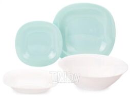 Набор столовой посуды Luminarc Carine Light Turquoise&White P7627