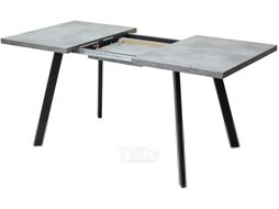 Обеденный стол M-City Brick M 120 / DEDBRICKMBETPORBLK120 (бетон портленд/черный)