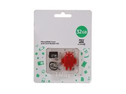 Карта памяти Qumo MicroSD 32GB CL 10 + USB картридер Fundroid / Q24725