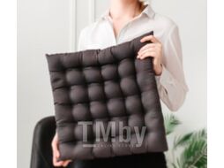 Подушка на стул Smart Textile Уют с завязками 40x40 / T429 (лузга гречихи)