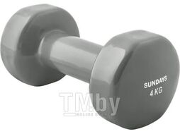 Гантель Sundays Fitness IR92005 (4кг, серый)