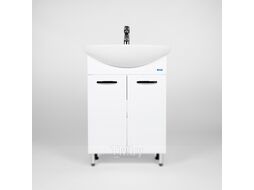 Тумба с умывальником Viant Милан Балтика 60 / VMIL60BA-T2ST + WH110246