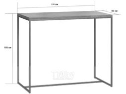 Барный стол Millwood Сидней 1 Л 110x60x105 (дуб белый Craft/металл черный)