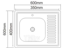 Мойка кухонная Saniteco 6060-L