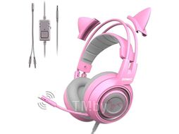 Наушники-гарнитура Somic G951S (розовый)