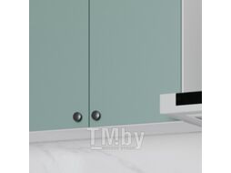 Готовая кухня НК Мебель Деми 180 / 76144513 (графит/сум.голубой)