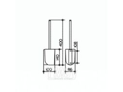 Ершик для унитаза Keuco Elegance 11669019000