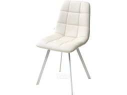 Стул M-City Chilli Square / UDC8025HK01701WHT (HK017-01 светло-бежевый/белый)