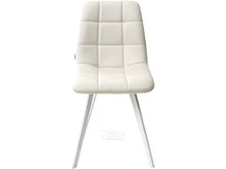 Стул M-City Chilli Square / UDC8025HK01701WHT (HK017-01 светло-бежевый/белый)