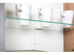 Шкаф с витриной Mobi Арчи 03.263 (дуб золотой craft/камень темный U3705)