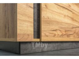 Шкаф с витриной Mobi Арчи 03.263 (дуб золотой craft/камень темный U3705)