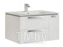Тумба с умывальником Roca Lago 80 / 732799C000 + 857296806 (белый глянец)