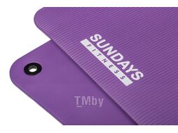 Коврик для йоги и фитнеса Sundays Fitness IR97506 (180x60x1см, фиолетовый)