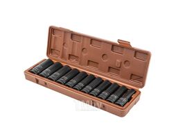 Набор головок ударных глубоких 11пр. 1/2'' (6-гр.) (10-15, 17, 19, 21, 22, 24), в кейсе FORSTIME FT-4117-5MPB
