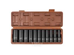 Набор головок ударных глубоких 11пр. 1/2'' (6-гр.) (10-15, 17, 19, 21, 22, 24), в кейсе FORSTIME FT-4117-5MPB