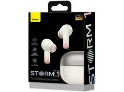 Bluetooth наушники Baseus True Wireless Earphones Storm 1 White (NGTW140202)