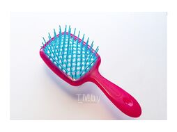 Расческа-массажер Janeke Superbrush 86SP226FUX (малиновый/голубой)
