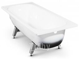 Ванна стальная Верх-Исетский металлургический завод Antika 160x70 (белая орхидея, с ножками)