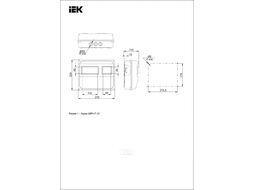 Бокс пластиковый IEK MSP103-1-55