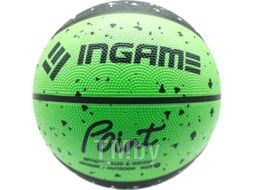 Баскетбольный мяч Ingame Point (размер 7, черный/зеленый)