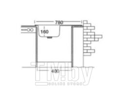 Мойка кухонная Kromevye EC 163 D
