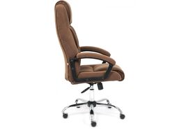 Кресло офисное Tetchair Bergamo флок (хром/коричневый 6)
