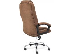 Кресло офисное Tetchair Bergamo флок (хром/коричневый 6)