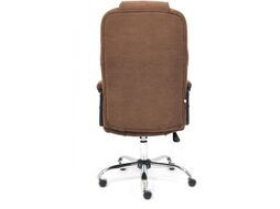 Кресло офисное Tetchair Bergamo флок (хром/коричневый 6)