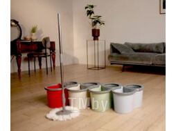 Набор для уборки Verde Spin Mop (оливковый)