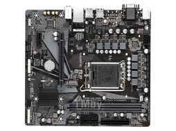 Материнская плата Gigabyte H610M S2 V2 DDR4 rev. 1.0 (mATX, H610, 2хDDR4, 1хM.2, 2хPCIe, 1хVGA, 6хUSB)
