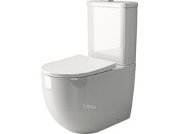 Унитаз напольный Ceramica Nova Rimless Mia CN1801 (с сидением и крышкой, дюропласт)