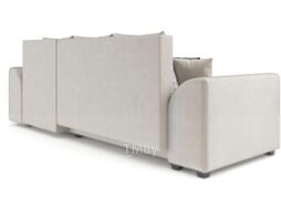 Диван угловой Mebel-Ars Каскад правый (бархат бежевый Star Velvet 6 Beige)