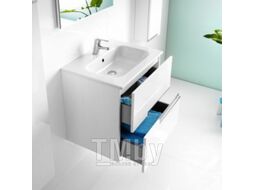 Тумба с умывальником Roca Victoria Nord Ice 80 / 732799C000 + ZRU9302731 (белый, 2 ящика)