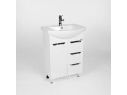 Тумба с умывальником Viant Барселона Балтика 60 / VBAR60BA-T1ST3Y + WH110246