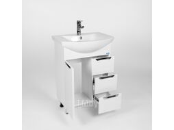 Тумба с умывальником Viant Барселона Балтика 60 / VBAR60BA-T1ST3Y + WH110246