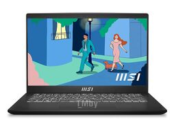 Ноутбук MSI MS-14J3 (Modern 14 C12M-249XBY-BB31215U8GXXDXX) 14" FHD IPS / i3-1215U / 8GB / SSD256GB / Intel Iris Xe / 720p / Backlit / WiFi / DOS / Classic Black