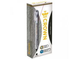 Ручка гелевая "Hi-Jell Color", 0,7 мм., прозр., стерж. фиолетовый CROWN HJR-500HB/HJR-500H