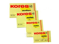 Блок для записей Kores 46075.04 (желтый)
