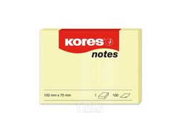 Блок для записей Kores 46075.04 (желтый)