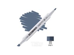 Маркер перм., худ. двусторонний, CG3, серый холодный №3 Sketchmarker SM-CG3