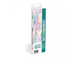 Ручка капиллярная "Basic 2" 0.4 мм, набор 12 штук Sketchmarker AFP-12BAS2