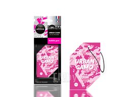Освежитель воздуха Urban Camo Pink Splash, бумажный Aroma Car 83167