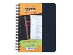Блокнот А4 210*297 мм, 80 л., в клетку "Exabook" спираль сбоку, сменный блок Rhodia 133142C
