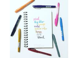Маркер-кисть "Brush Sign pen" оранжевый Pentel SES15C-F