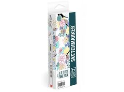 Ручка капиллярная "Basic 2" 0.4 мм, набор 6 штук Sketchmarker AFP-6BAS2